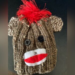 NWOT Dog Sock Monkey Hat